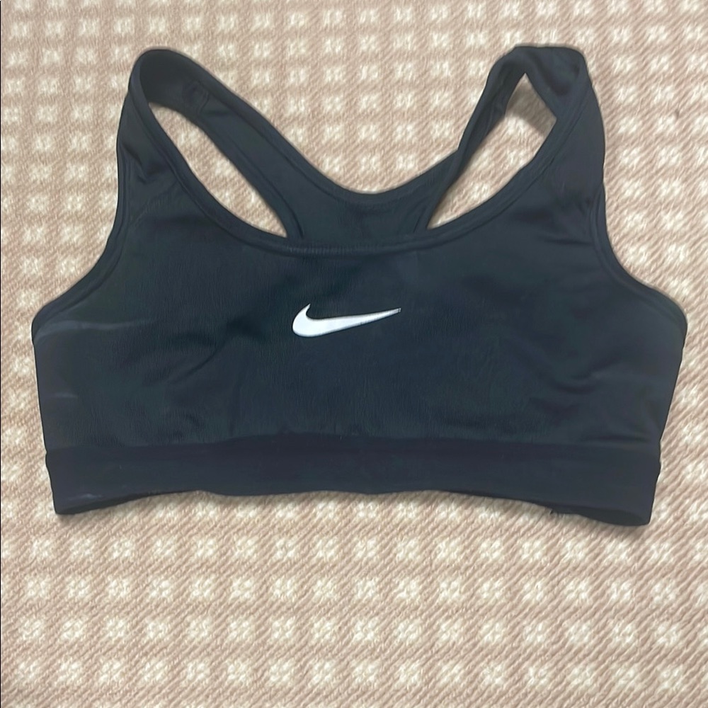 Nike Black Sports Bra with Racerback Design
